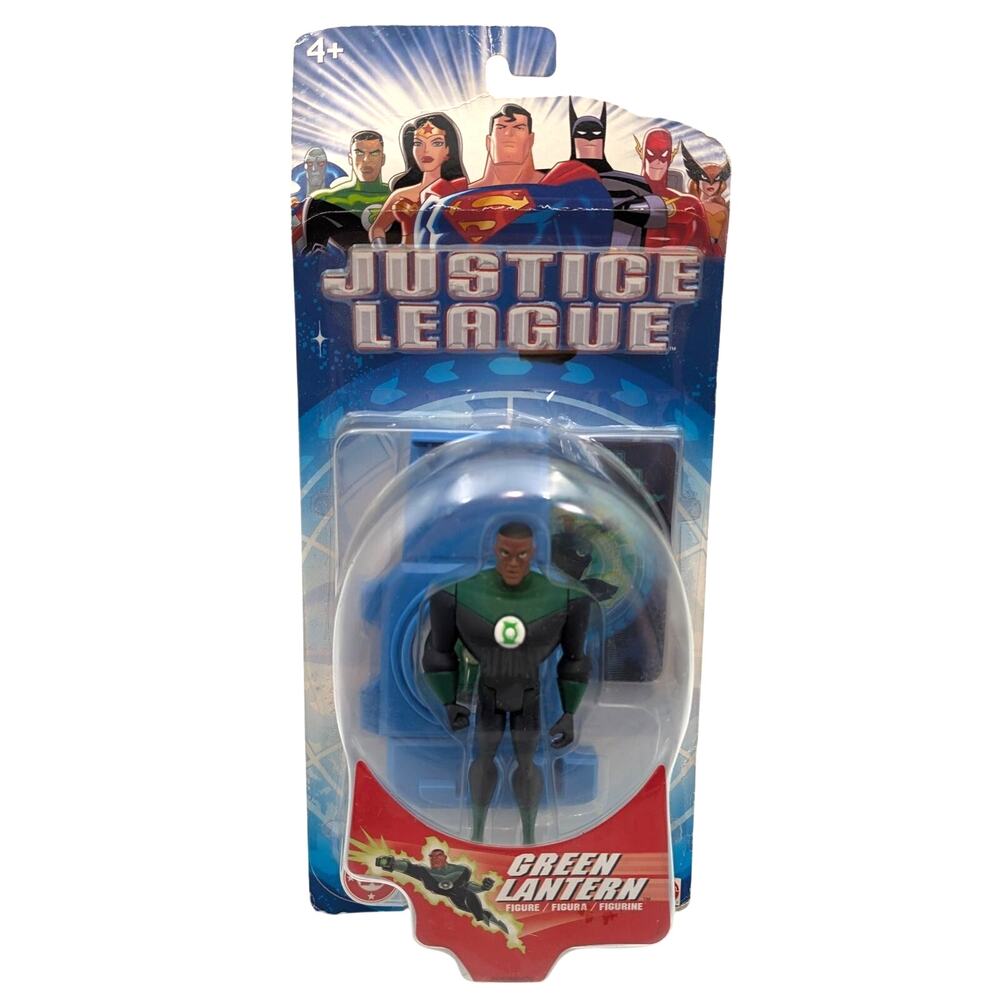 Justice League Green Lantern John Stewart Action Figure Mattel DC Comics Damage